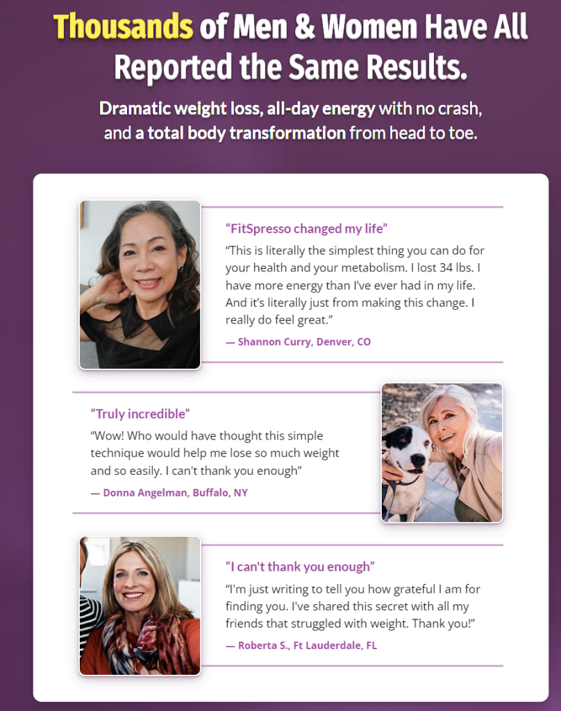 FitSpresso Customer Reviews