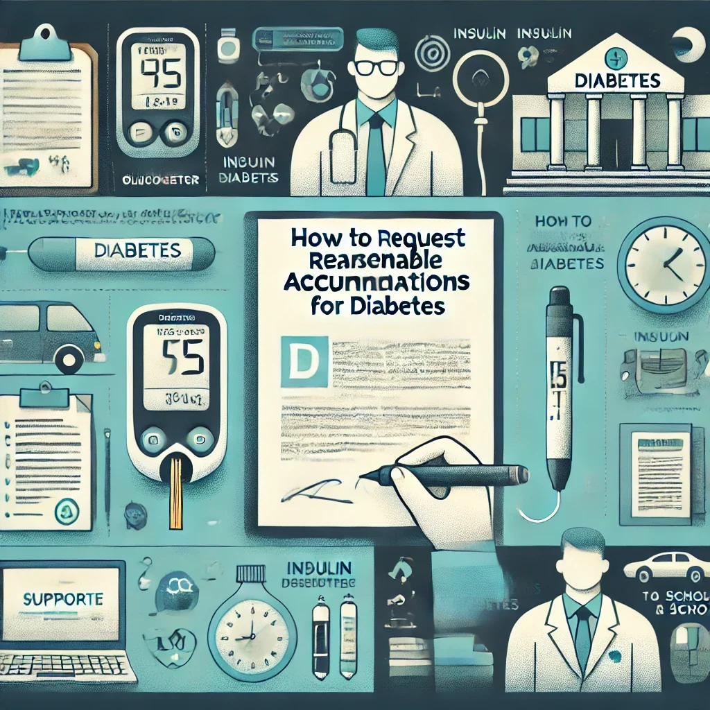 How to request reasonable accommodations for diabetes?