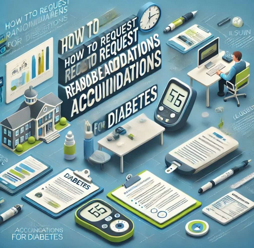 How to request reasonable accommodations for diabetes?