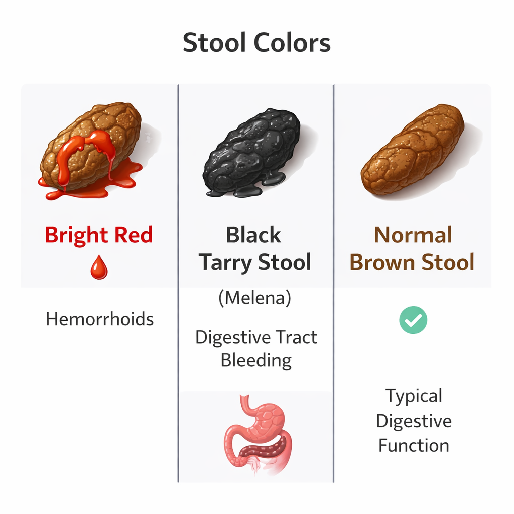 Different Stool Colors Explained (Red vs Black vs Normal)
