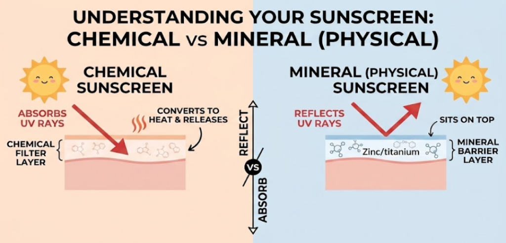 Mineral vs Chemical Sunscreen