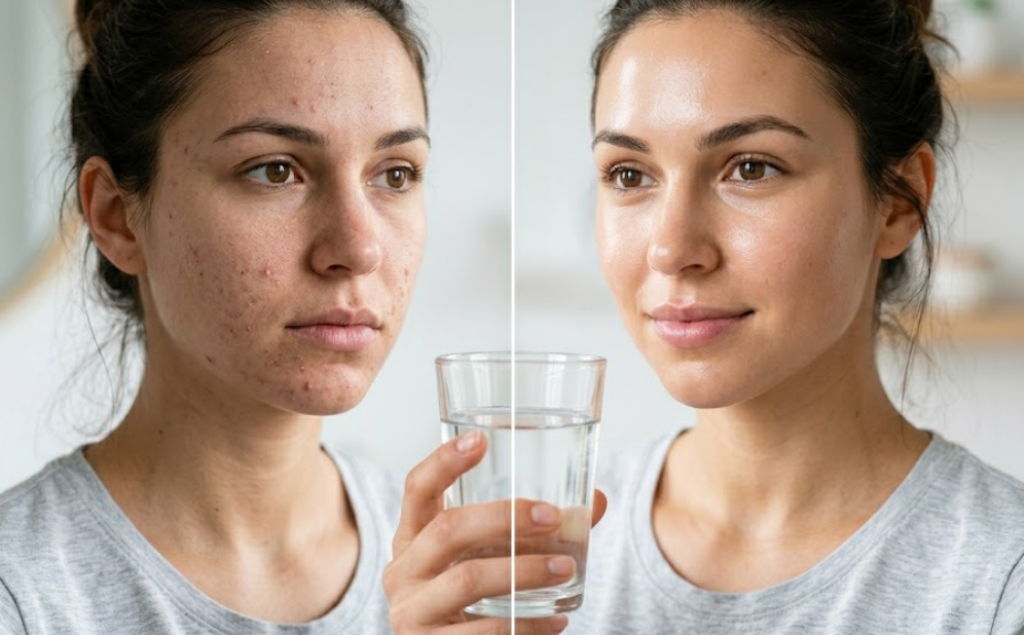 does hydration help with acne