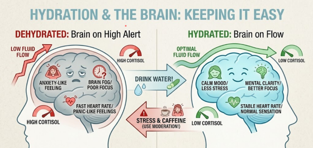 can dehydration cause anxiety